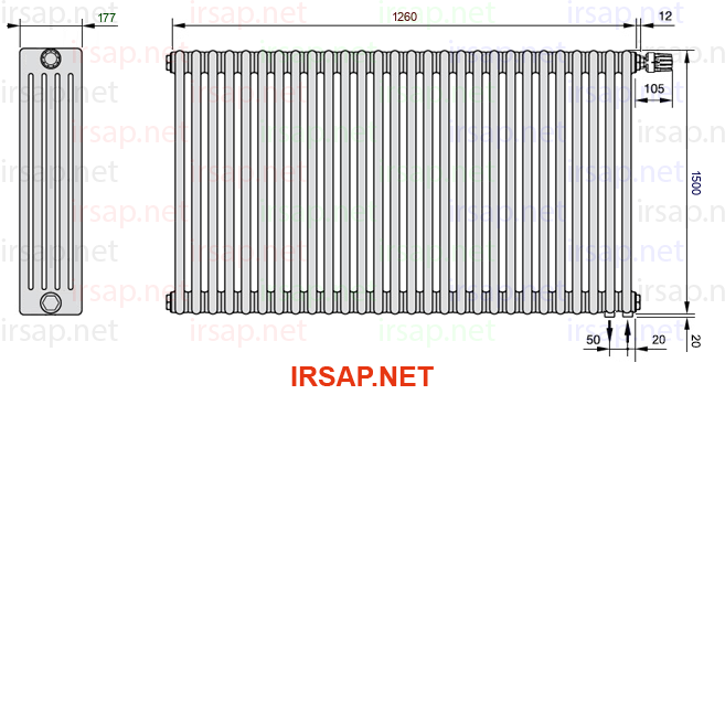 Радиатор IRSAP Tesi 51500/28 T25 CL 01